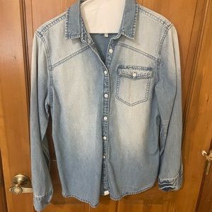 Not Monday Denim Button Up